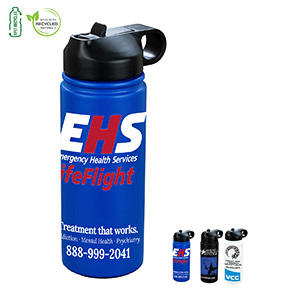 "MAUI" 19 oz Recycled RPET Powder Coated Double Wall Insulated Stainless Steel Tumbler With a Straw Lid